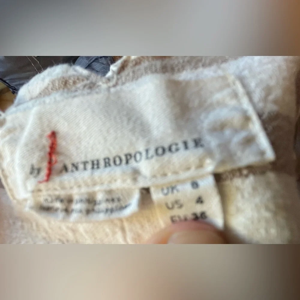 Anthropologie Linen Striped Pants - Picture 7 of 10